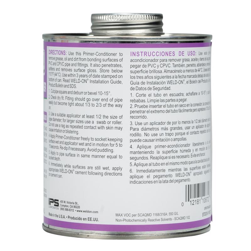 Weld-On PC-64 Purple Primer For CPVC/PVC 32 fl. oz.