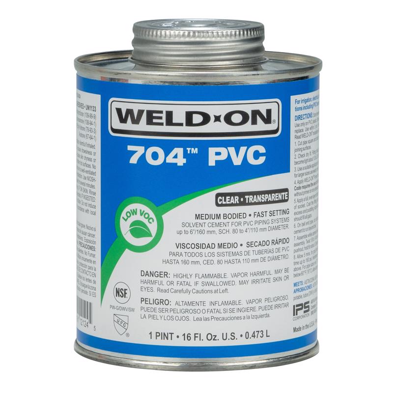 CEMENT MDM PVC CLR 16OZ