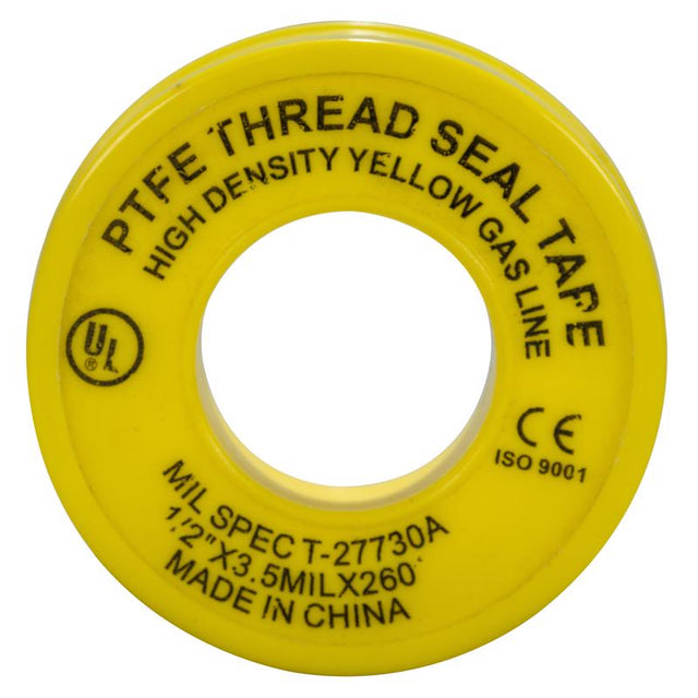 THRD SL TP PTFE YLW 260"
