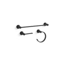 Kohler Sivaro Matte Black Accessory Kit Steel