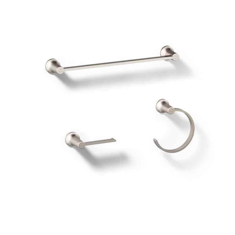 Kohler Sivaro Brushed Nickel Silver Accessory Kit 18 in. L Metal