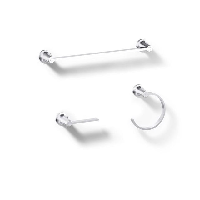 Kohler Sivaro Polished Chrome Silver Accessory Kit 18 in. L Metal