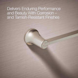 Kohler Sivaro Brushed Nickel Silver Towel Bar 24 in. L Metal