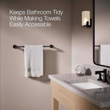 Kohler Facile Matte Black Towel Bar 24 in. L Metal