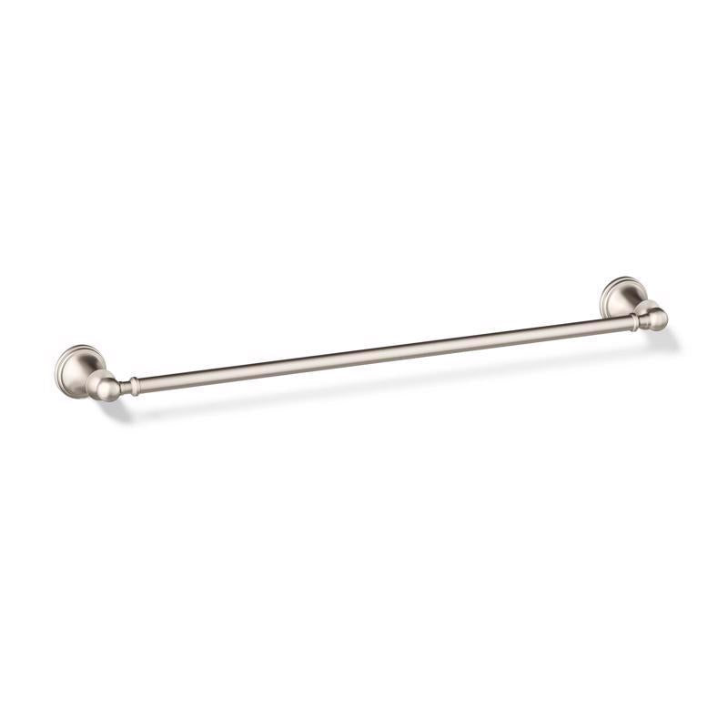 Kohler Facile Brushed Nickel Silver Towel Bar 24 in. L Metal