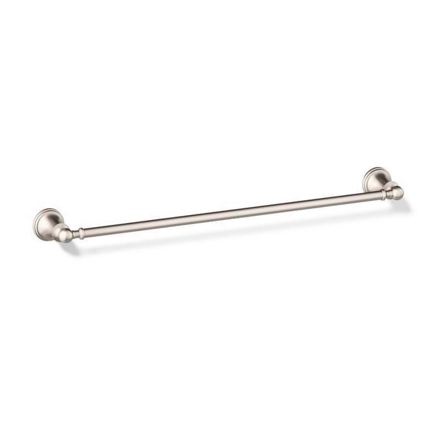 Kohler Facile Brushed Nickel Silver Towel Bar 24 in. L Metal