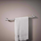 Kohler Facile Polished Chrome Silver Towel Bar 24 in. L Metal