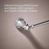 Kohler Facile Polished Chrome Silver Towel Bar 24 in. L Metal