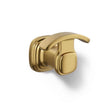 Kohler Envelu 2.3 in. H X 3.15 in. W X 2.95 in. L Brushed Gold Robe Hook