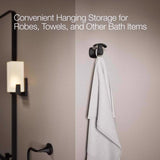 Kohler Envelu 2.3 in. H X 3.15 in. W X 2.95 in. L Matte Black Robe Hook