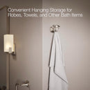 Kohler Envelu 2.3 in. H X 3.15 in. W X 2.95 in. L Brushed Nickel Silver Robe Hook