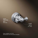 Kohler Facile 2.18 in. H X 2.8 in. W X 2.72 in. L Polished Chrome Silver Robe Hook