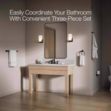 Kohler Facile Matte Black Bathroom Hardware Kit Metal