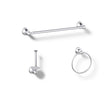 Kohler Facile Polished Chrome Silver Bathroom Hardware Kit Metal