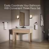 Kohler Envelu Matte Black Bathroom Hardware Kit Metal