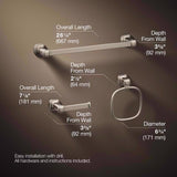 Kohler Envelu Brushed Nickel Silver Bathroom Hardware Kit Metal