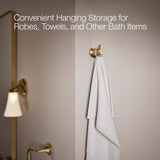 Kohler Sivaro 2.42 in. H X 2.08 in. W X 2.5 in. L Brushed Gold Robe Hook