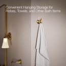 Kohler Sivaro 2.42 in. H X 2.08 in. W X 2.5 in. L Brushed Gold Robe Hook