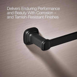 Kohler Envelu Matte Black Towel Bar 24 in. L Metal