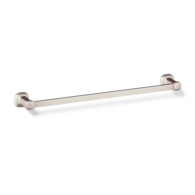 Kohler Envelu Brushed Nickel Silver Towel Bar 24 in. L Metal