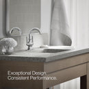 Kohler Facile Polished Chrome Traditional Centerset Bathroom Sink Faucet 4 in.