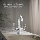 Kohler Facile Polished Chrome Traditional Centerset Bathroom Sink Faucet 4 in.