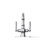 Kohler Facile Polished Chrome Traditional Centerset Bathroom Sink Faucet 4 in.
