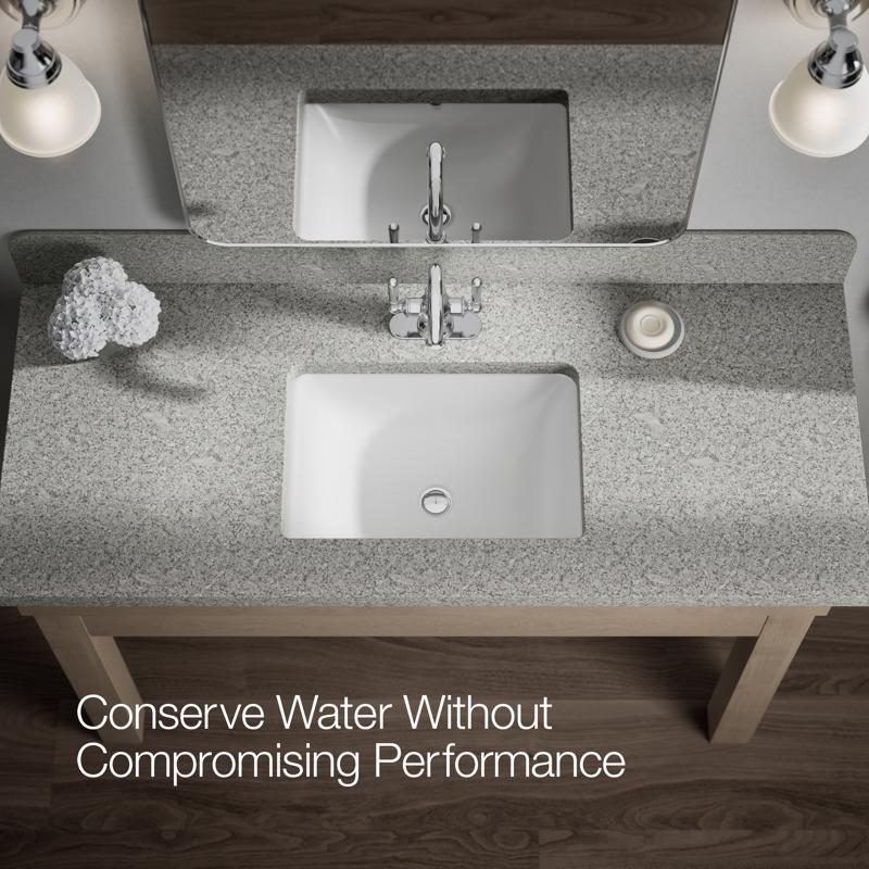 Kohler Facile Polished Chrome Traditional Centerset Bathroom Sink Faucet 4 in.