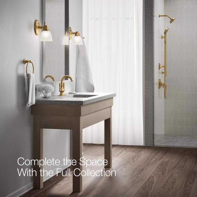 Kohler Facile Brass Traditional Centerset Bathroom Sink Faucet 4 in.