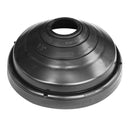 RAIN COLLAR PL BLK 4.5"