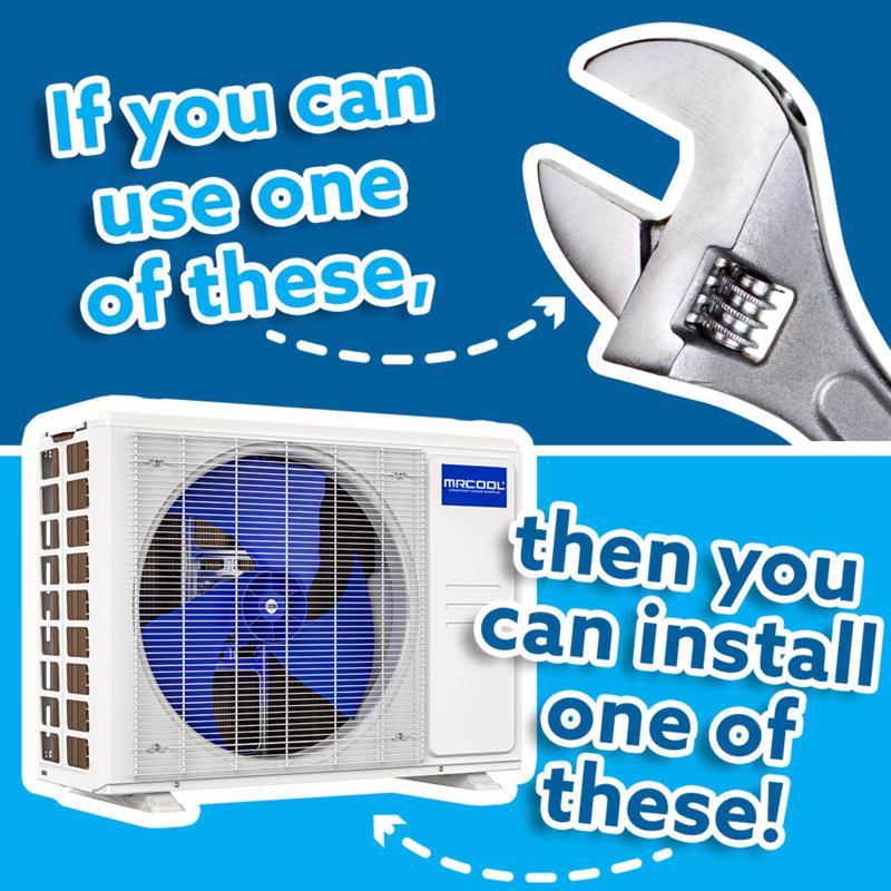 MRCOOL DIY 5th Gen E Star 1 Zone 12000 BTU 23.5 SEER Ductless Mini Split Heat Pump