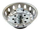 Ace 3-1/2 in. D Chrome Stainless Steel Replacement Strainer Basket Silver