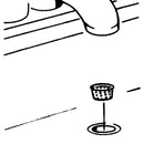 Ace 1 in. D Chrome Stainless Steel Replacement Strainer Basket Silver