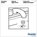 Ace 1 in. D Chrome Stainless Steel Replacement Strainer Basket Silver