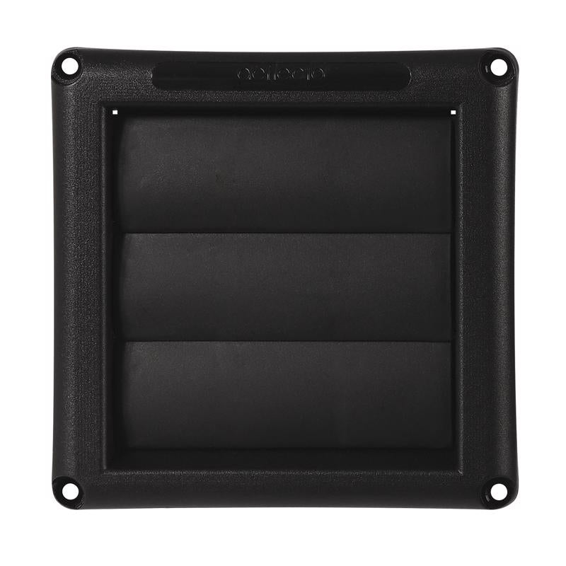 VNT DRYR HD PLST BLK 4"