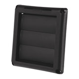Deflect-O 1.5 in. L X 4 in. D Black Plastic Vent Dryer Hood
