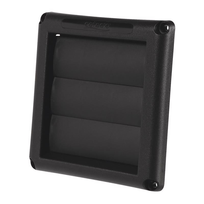 Deflect-O 1.5 in. L X 4 in. D Black Plastic Vent Dryer Hood