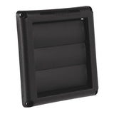 Deflect-O 1.5 in. L X 4 in. D Black Plastic Vent Dryer Hood