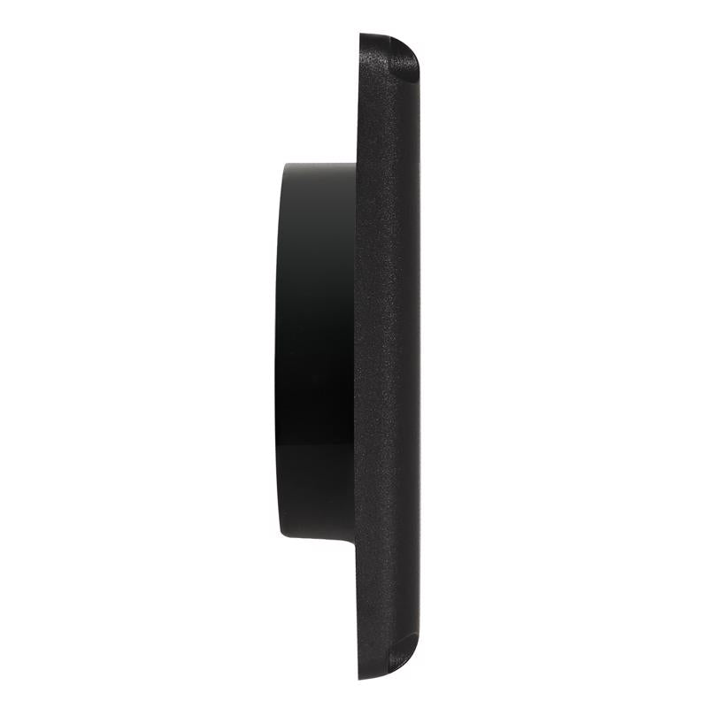 Deflect-O 1.5 in. L X 4 in. D Black Plastic Vent Dryer Hood
