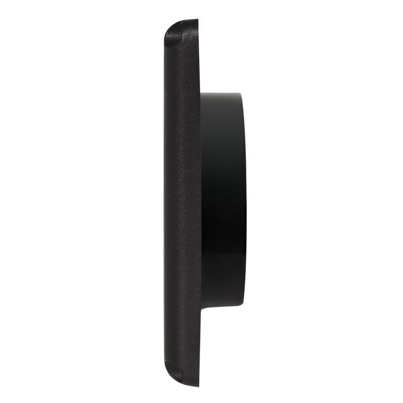 Deflect-O 1.5 in. L X 4 in. D Black Plastic Vent Dryer Hood