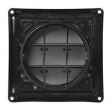 Deflect-O 1.5 in. L X 4 in. D Black Plastic Vent Dryer Hood