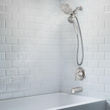 Moen Mikah 1-Handle Brushed Nickel Tub and Shower Faucet