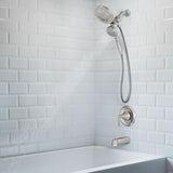 Moen Mikah 1-Handle Brushed Nickel Tub and Shower Faucet