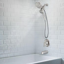 Moen Mikah 1-Handle Brushed Nickel Tub and Shower Faucet