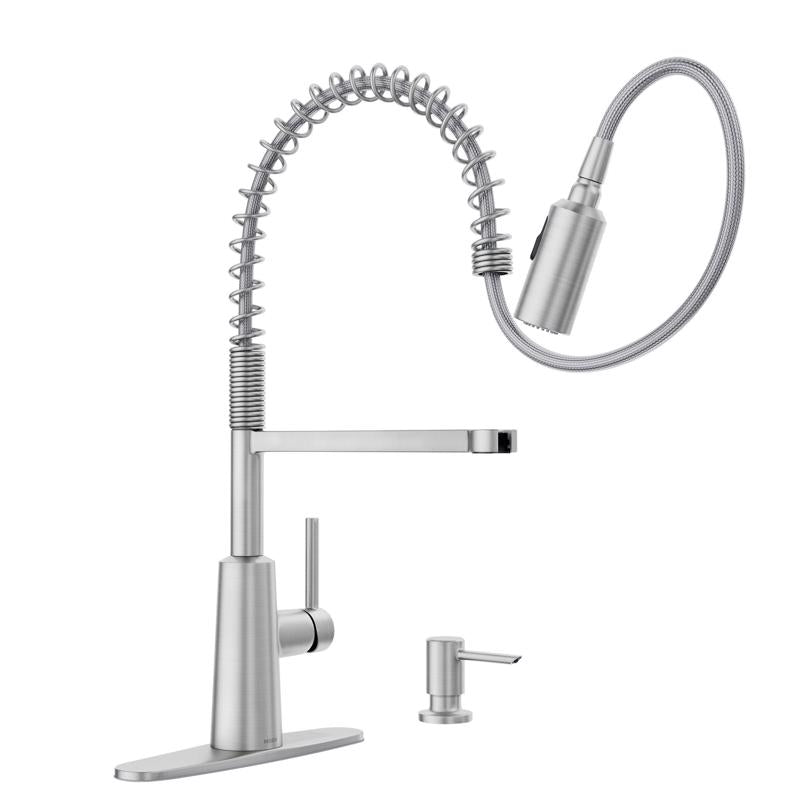 Moen Nori One Handle Stainless Steel Pull-Down Kitchen Faucet