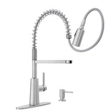 Moen Nori One Handle Stainless Steel Pull-Down Kitchen Faucet