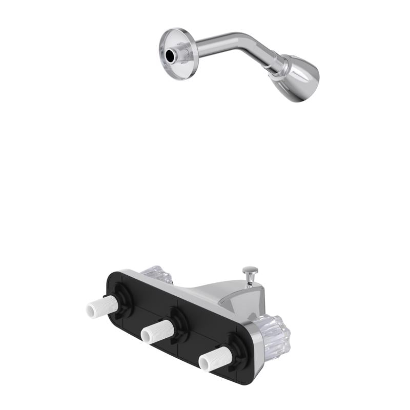 Home Plus 2-Handle Chrome Tub and Shower Faucet