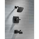 Delta Flynn 1-Handle Matte Black Tub and Shower Faucet