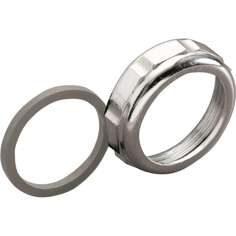 Ace 1-1/4 in. D Chrome Chrome Slip Joint Nut and Washer 1 pk