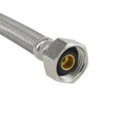 Brasscraft Plumbshop 3/8 in. Compression pc X 1/2 in. D FIP 36 in. Braided Stainless Steel Faucet Su